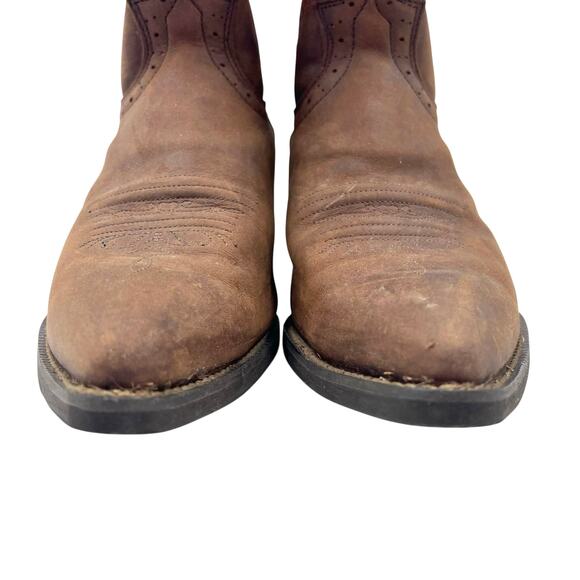 Justin Womens Sorrell Apache Stampede Western Cowgirl Leather Boots Sz 10B - Picture 6 of 16